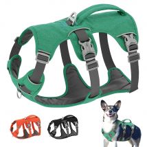 Imbracatura per cani in Nylon pettorina riflettente per cani gilet resistente con manico regolabile per cani di taglia piccola e media Bulldog Walking
