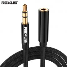 Vergoldeter Stecker 3,5 mm Klinke Kopfhörer Aux Kabel Audio Verlängerungskabel Extender Stecker auf Buchse für PC Laptop Telefon Auto Lautsprecher