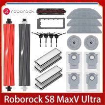 Roborock S8 MaxV Ultra akcesoria odkurzacz robot główna szczotka boczna filtr Hepa Mop worki na kurz części zamienne