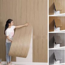 Paneles de pared de rejilla con textura 3D, despegar y pegar, papel tapiz impermeable elegante, autoadhesivo fácil de bricolaje para techo, sala de estar