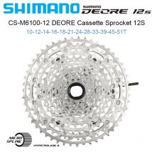 SHIMANO Deore M6100 Cassette 12 Speed Mountain Bike Flywheel 12V Variable 12Speed Flying 12S 10-51T M6100 Micro Spline Cassette