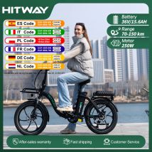 Biciclette elettriche HITWAY bk6sl1-36v15.6ah, motore E Bike da 250 W, autonomia di 70 km, 7 velocità, pieghevole, controllo APP