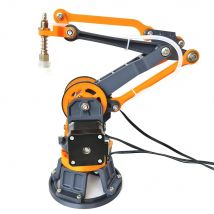 4-Achsen-Schrittroboterarm, hochpräziser 3D-Druckarm für Arduino, CNC-Treiberroboter, DIY-Kit mit Saugnapf, programmierbarer Roboter