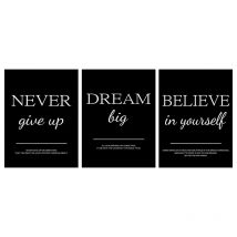 Modern Simple Inspirational Quotes Canvas Art Painting Prints Nordic Wall Decorative Posters for Living Room Office Home Decor