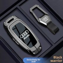 For Audi A6 A7 A8 E-tron Q5 Q7 Q8 C8 D5 Transparent TPU Car Remote Key Case Cover Shell Keyless Holder Fob Keychain Accessories