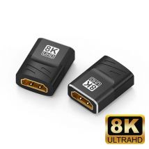 HDMI Coupler 8K, HDMI 2.1  Connector HDMI Extension Adapter, Support 8K@60Hz / 4K@120Hz 120UHD, 3D, HDR