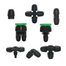 4mm 1/4 Zoll Gartens ch lauch anschluss Wasser verteiler T-Stück End stopfen Winkel Kreuz gerade Gelenk Konter mutter Bewässerungs system Armaturen