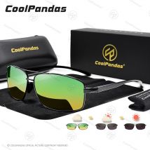 CoolPandas Aluminium Sonnenbrille Männer Photochrome Frauen Polarisierte Sonnenbrille Chameleon Anti-glare Tag Nacht Fahren Oculos de sol