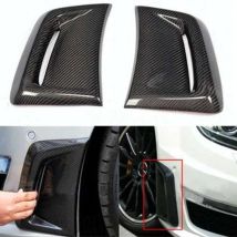 Für Mercedes Benz W204 C63 AMG 2012-2014 Carbon Fiber Vorderseite Stoßstange Air Vent Trim Rad Fender Hood intake Rahmen Grill Abdeckung