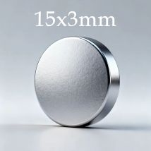 Magnete circolare forte da 15x3 mm adatto per pareti fotografiche, accessori per il bagno, case, porte dell'armadio, Natale fai da te, artigianato con graffiti