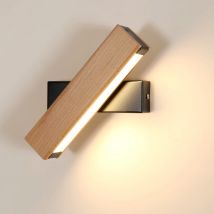400 lm LED-Wandleuchte, 360° °   Drehbare Innenwandleuchte, 3000K Warmlicht-Wandleuchte für Schlafzimmer, Wohnzimmer, Flur
