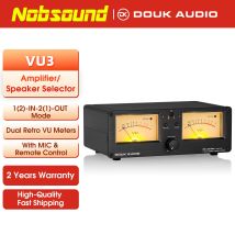 Nobsound Dual Analog VU Meter DB Panel Display 2-weg Verstärker/Lautsprecher Audio Switcher Box Selector Musik Spektrum visualizer