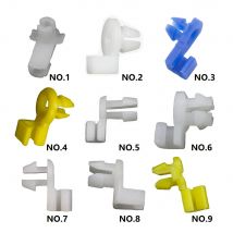 Fermo universale per maniglia laterale conducente con clip per asta di bloccaggio per porta automatica, adatto per fori da 3 mm, 4 mm, elementi di fissaggio per rivetti in plastica, fermagli per cavo