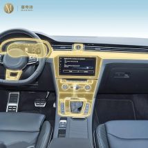 MUQSHI Vorgeschnittene Auto-Innenraum-PPF-Lackschutzfolie Konsole transparente/matte TPU-Folie für Volkswagen Arteon CC 2019–2024