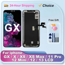 OLED GX Display LCD Tono Vero Per iPhone X XS XR 11 11Pro 12ProMax 12Mini 13 Touch Screen Digitizer Assemblea di Ricambio
