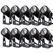 10 Stück LED-Scheinwerfer im Freien wasserdichte Wand leuchte schmaler Abstrahl winkel