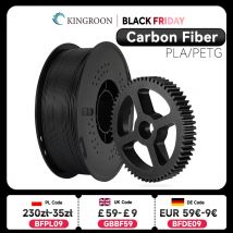 NUOVO KINGROON PLA PETG Filamento per stampante 3D in fibra di carbonio 1,75 mm 1 kg (2,2 libbre) PETG-CF PLA-CF Materiale per stampante 3D ad alta resistenza