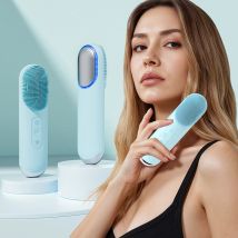 Multifunktionale elektrische Gesichtsreinigungsbürste, wiederaufladbar, wasserdicht, heiße Kompresse, Massage, Sonic Vibration, Silikon, Gesichtsreiniger