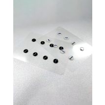 1 Pack Glass Mouse Wheel Universal Dots 8 Pieces Mouse Foot Pad Sticker, Suitable For Gaming Mouse Anti-skid Pad