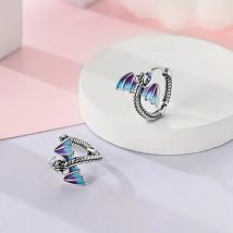 925 Sterling Silber Drachenflügel-Ohrringe für Damen, luxuriöser Vintage-Schmuck, Accessoires, Großhandel, verhindert Allergien