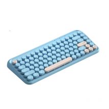 B.O.W K500D  Wireless Bluetooth keyboard with light sound, retro style, ultra-thin and portable for office use