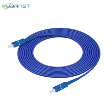 G657A1 1/2/3/5M Indoor Simplex OS2 Single Mode SC UPC to SC UPC Armored 3.0mm Fiber Optic Patch Cable