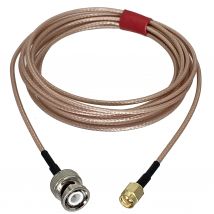 RG316-Kabel, BNC-Stecker auf SMA-Stecker, Crimp-Stecker, Drahtklemme, RF-Jumper, Zöpfe, gerade, 15,2 cm ~ 10 m