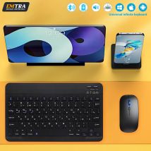 Tastiera e mouse Bluetooth per iPad Xiaomi Samsung Huawei Phone Tablet Mini tastiera wireless sottile per Android IOS Windows