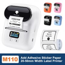 Phommemo M110 stampante termica intelligente autoadesiva per etichette aziendali, etichette con codici a barre, cartellino del prezzo, stampante adesiva Wireless per indirizzi