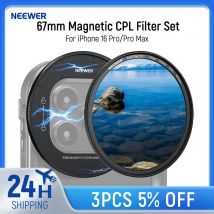 NEEWER 67 mm magnetisches CPL-Filterset, zirkular polarisierendes HD mit magnetischem Filter-Rückplattenadapter für iPhone 16 Pro/Pro Max