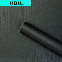 Vinyl-Tapete, schwarze Holzmaserung, verdickende Tapete, Boeing-Film, Möbel, Küchenschrank, selbstklebende Aufkleber, Dekoration