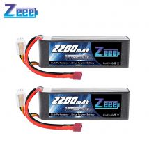 2 pezzi Zeee 3S 2200mAh batteria LiPo 11.1V 50C custodia morbida con spina Deans per RC auto elicottero FPV droni aereo parti del modello RC