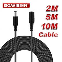 2M 6,56FT/5M 16,5FT / 10M 33FT DC Verlängerung 5,5x2,1mm Netzkabel Kabel Extender für CCTV Sicherheit Kamera 12 Volt Verlängerungskabel