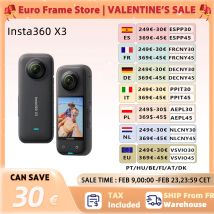 Insta360 X3 - wodoszczelna kamera sportowa z 1/2-calowym 48-megapikselowym sensorem, wideo Active HDR w rozdzielczości 5.7K, zdjęcia 72MP, nagrywanie 4K z pojedynczym obiektywem