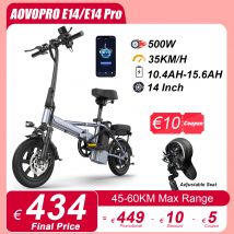 JUICEASE E14/E14 Pro Scooter elettrico per adulti 35 KM/H 14 pollici pneumatico Escooter 500W potente motore Scooter elettrico con sedile libero