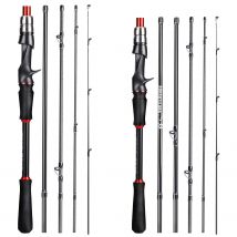 Sougayilang 1.8m 2.1m przynęta wędka z włókna węglowego Spinning Casting wędka przynęta waga 10-30g wędka podróżna Pesca