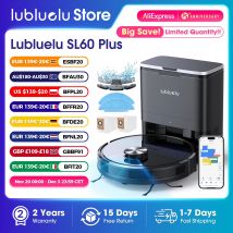 Lubluelu SL60 Plus Robot aspirapolvere autosvuotante, mani libere fino a 60 giorni, robot aspirapolvere e scopa 4000pa Combo aspirapolvere robot 3 in 1