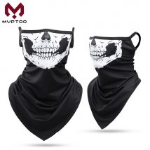 Schädel Bandana Atmungsaktive Schal Sommer Schnell trocknend Sonnenschutz Hals Gamasche Radfahren Outdoor Sport Laufen Motorrad Maske Männer
