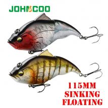 Lipless Vibrazione Richiamo Esche per pesci duri 115mm Crankbait Esche da pesca Affondamento lento Richiamo VIB snodato Pesca Wobbler per la pesca