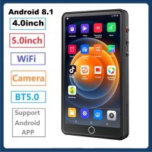 MP4 Player mit Kamera Bluetooth Wifi Android 8.1 Touchscreen Hifi Musik MP3 Player mit 32/64GB TF Karte Recorder Video Lautsprecher