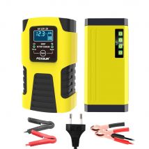 6V 12V 2A Caricabatteria per auto Spina UE Tester Automatico Smart Display LCD digitale Strumenti di riparazione a impulsi di potenza Accessori moto