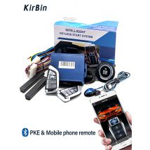Kirbin Car start stop button Keyless entry Universal car centralization anti-theft Engine lock alarm system auto remote starter