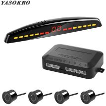 YASOKRO Auto Led Parkplatz Sensor Auto Auto Detektor Parktronic Display Reverse Backup Monitor System Mit 4 Sensoren
