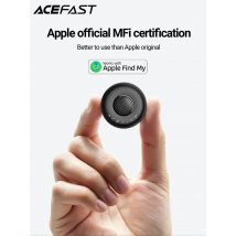 ACEFAST Smart Tag GPS Location Tracker Support For Apple Find My For iPhone 16 15 Portable Anti Lost Positioning Device Finders