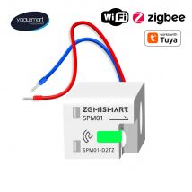 Yagusmart Zigbee WiFi Smart Home Contatore di energia elettrica Misuratore di consumo energetico Sensore Zigbee2MQTT Misura allarme Funziona con Tuya