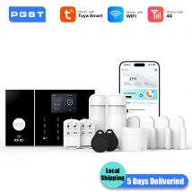 PGST WiFi 4G Protezione di sicurezza Tuya Smart Life Domotica Sensore di movimento Kit sistema di sicurezza allarme Set Alexa Antifurto