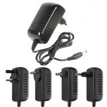 1 Stück Schwarz 3V 5V 6V 9V 7V 12V 1A 2A EU US UK AU DC Netzteil 5,5*2,5mm AC zu DC LED-Beleuchtung Gitarren-Netzteil 110V 250V