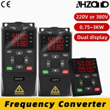 VFD 220V/380V 1 fase trifase da 0,75KW a 3KW Display a LED Convertitore di frequenza Convertitore di frequenza di azionamento a velocità regolabile