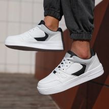 Mode männer Schuhe Frühling Turnschuhe Plattform Tragen-beständig Outdoor Jogging Neue Casual Leichte Trendy Weiße Bord Schuhe