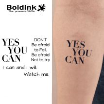 Courage BOLDINK Temporäres Tattoo, hält bis 15 Tage, neue Technologie, magischer, wasserfester, semi-permanenter Aufkleber.